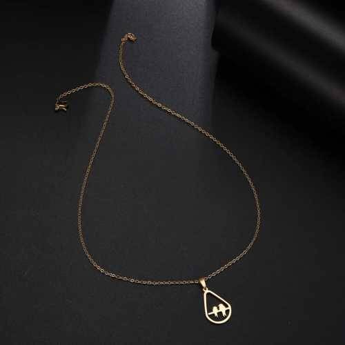 TITANIUM (NEVER FADE) BIRDS Necklace 45cm (SILVER ONLY)