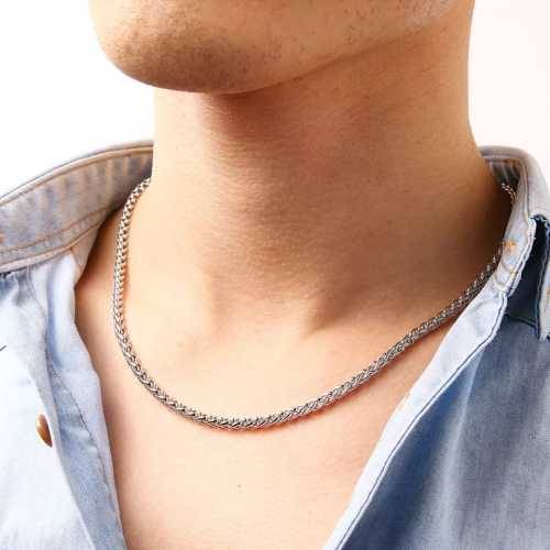 TITANIUM (NEVER FADE) ROLY POLY Necklace 60cm (SILVER ONLY)