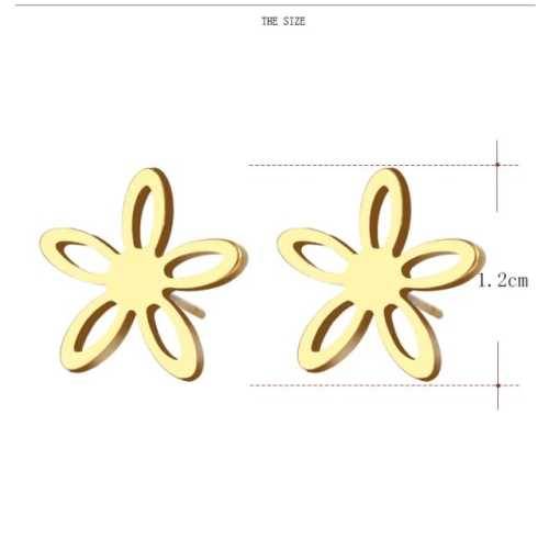 TITANIUM (NEVER FADE) FLOWER Earrings (SILVER ONLY)