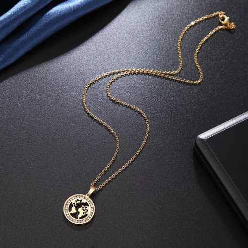 Retail Price R999 TITANIUM (NEVER FADE) WORLD MAP Necklace 45cm (SILVER ONLY)