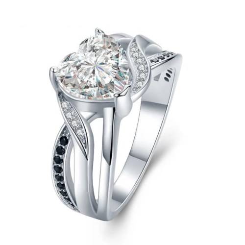 (FREE SHIPPING) *CLEARANCE SALE*  2.0CT SOLID 925 STERLING SILVER RING SIZE 6 US