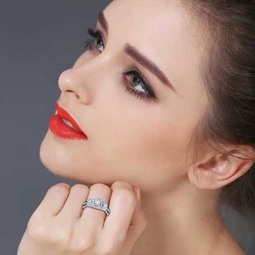 *CLEARANCE SALE* 2CT SOLID 925 STERLING SILVER MODERN RING SIZE 8 US