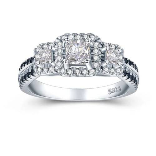 *CLEARANCE SALE* 2CT SOLID 925 STERLING SILVER MODERN RING SIZE 8 US