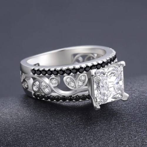 *CLEARANCE SALE* 1CT SOLID 925 STERLING SILVER MODERN RING SIZE 10 US