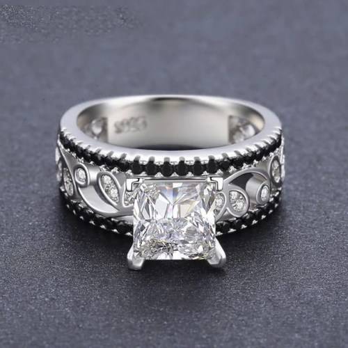 *CLEARANCE SALE* 1CT SOLID 925 STERLING SILVER MODERN RING SIZE 10 US