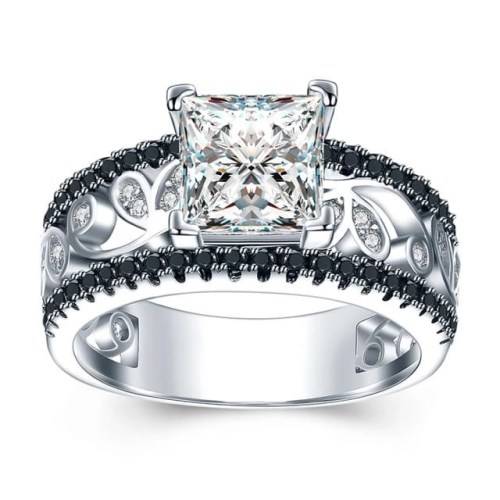 *CLEARANCE SALE* 1CT SOLID 925 STERLING SILVER MODERN RING SIZE 10 US