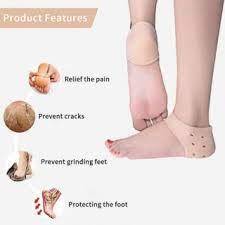 Heel Anti Crack Orthopedic Pain Reliever Silicone Protector/Socks