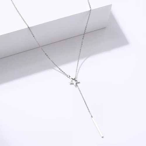 Retail Price R1299 TITANUIM (NEVER FADE) HOLLOW STAR Necklace (SILVER ONLY)
