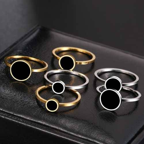 Retail Price R1449 TITANIUM (NEVER FADE) SILVER Ring with Black Stone SIZE 8 US