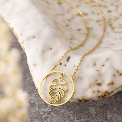 Retail Price R1099 TITANIUM (NEVER FADE) VINTAGE LEAF Necklace 45 cm (SILVER ONLY)