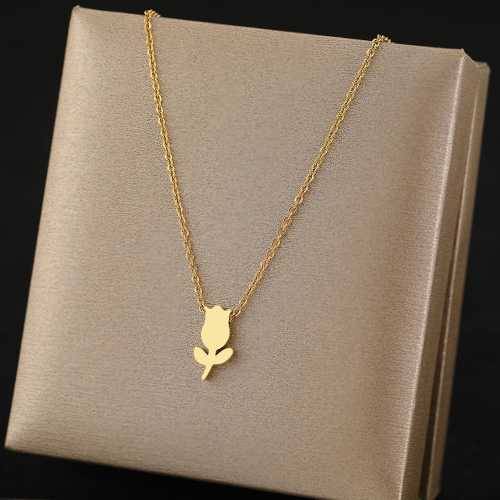 Retail Price R1399 TITANIUM (NEVER FADE) SILVER ROSE Necklace 45cm