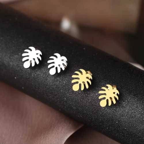 Retail Price R499 TITANIUM (NEVER FADE) SILVER LEAF EARRINGS