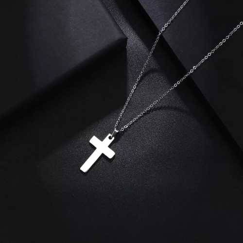 Retail Price R1199 TITANIUM (NEVER FADE) SILVER SOLID CROSS Necklace 45cm
