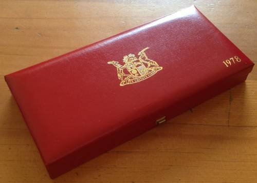 Empty RED SA Mint Box for 1978 Long Proof set
