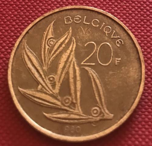 1980 Belgium 20 Francs