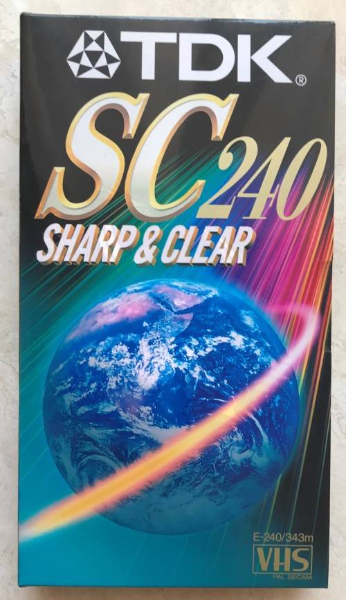 TDK SC 240 VHS video cassette tape (still sealed)