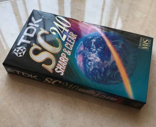 TDK SC 240 VHS video cassette tape (still sealed)