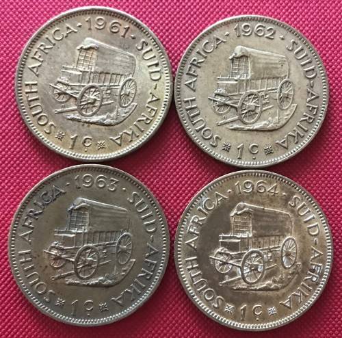 1ST DECIMAL SERIES One Cent Set (1961 1962 1963 1964)