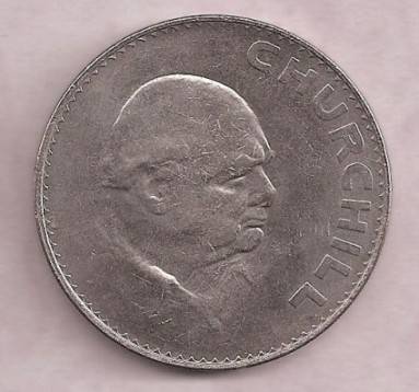 A SLICE OF HISTORY - Winston Churchill 1965 Commemorative Crown