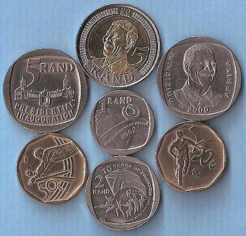 SEVEN SA Commemorative Coins, Mandela, Summit, Soccer, Cricket etc