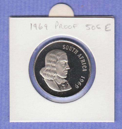 Lovely 1969 Proof 50c coin - English