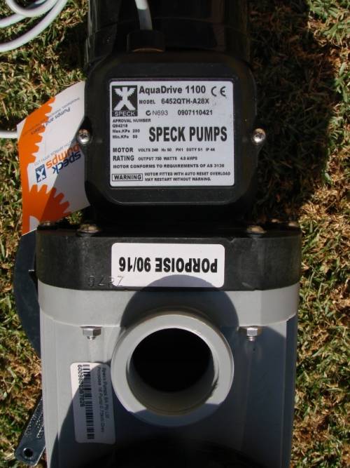 SPECK PORPOISE 90/16 SWIMMING POOL CIRCULATION PUMP