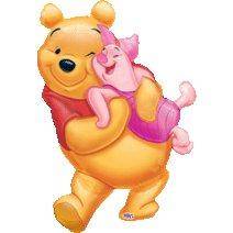 51x81cm Winnie the pooh and piglet kids party Supershape Foil Balloon xl