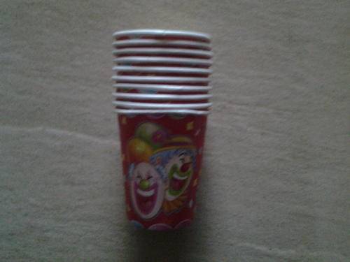 circus/ clown party paper cups (10)