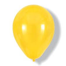 Helium quality balloon 10 in pack yellow
