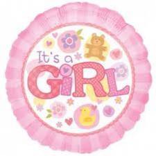 45cm It's a girl babyshower party Foil Balloon xl