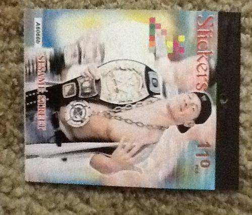 WWE WRESTLING sticker booklet 98 to 110 stickers in
