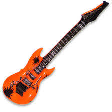Inflatable guitar great for rock and roll party ,90cm