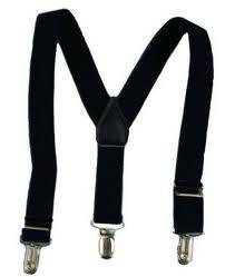 Dress up black suspenders