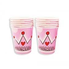 Princess kids party paper cups / glasses (10)