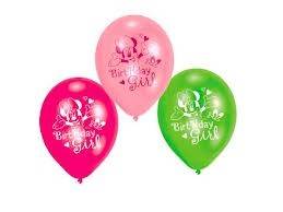 6 minnie mouse birthday girl latex balloons