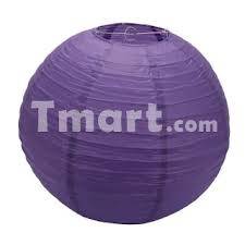 Lantern with expander color ball  - purple +-30cm