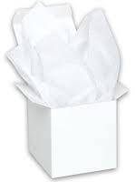 Tissue paper - 10 sheets per pack - sheets 51x66cm - white
