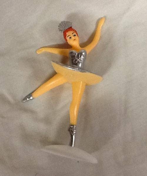 Ballerina figurine  great for cake topper - 12cm