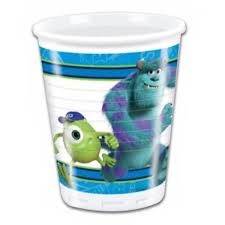 Monsters university inc kids party plastic cups / glasses (8) was R30 now R15