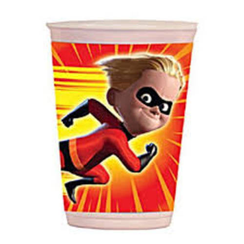 incredibles kids party plastic cups / glasses (10)