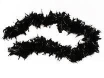 Feather boa necklace black +-2m