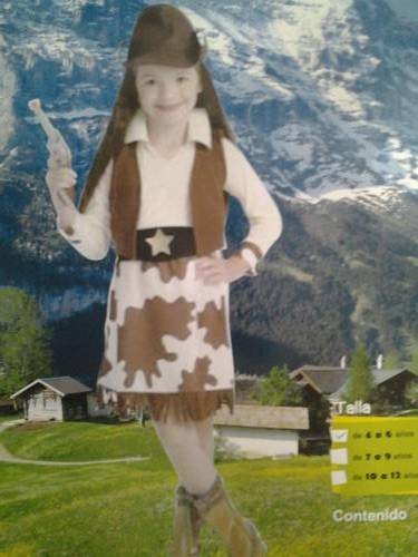Kids cowgirl dress up suite, 7-9 years
