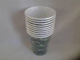 Army camo paper cups 10 in pack