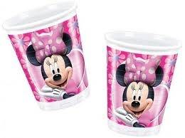 Minnie mouse plastic cups / glasses (8)