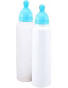 Jumbo Blue baby boy plastic bottle for babyshower 32cm