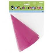 pink paper hats (10 in pack)