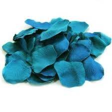 Turquoise rose material petals - confetti