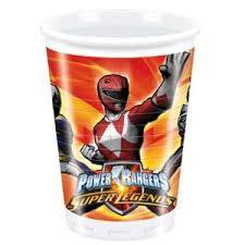 Power rangers kids party plastic cups / glasses (10),was R20 now R10