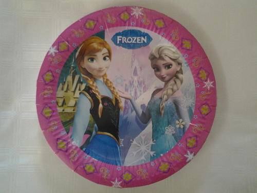 Frozen party paper plates (10 in pack)
