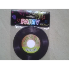 Rock n Roll cardboard coaster, 6 per pack